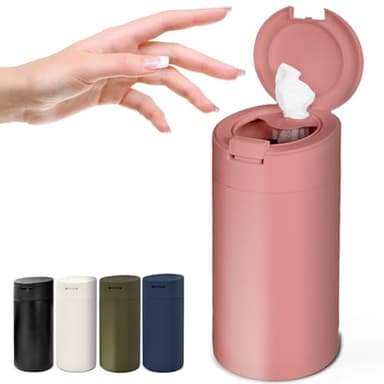 Extra Large Refillable Disinfecting Wet Wipes Dispenser (Pink) | Fits Clorox, Lysol, Bleach, Sanitizing Wipes | Durable Reusable Wipes Holder for Kitchen, Bathroom, Office | Gosnold Home & Garden