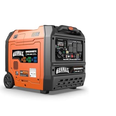 GENMAX 6250w Tri-Fuel Silent Inverter Generator(2026Model)Features 2-Wire Auto Start/Stop,bluetooth APP Control,CO Sensor,Digital Display&50A Outlet-Ideal for Home Backup&Camping Outdoor,EPA Compliant