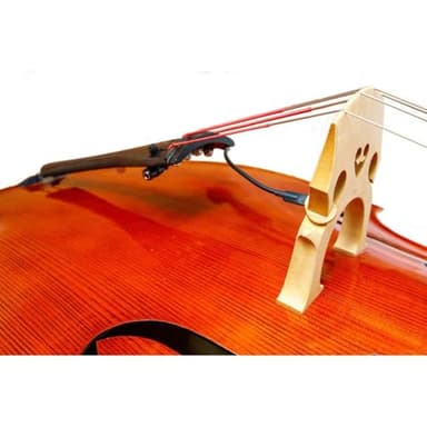KNA DB-1 Portable Bridge-Mounted Piezo Pickup for Double Bass, Upright, Classical, Rockabilly, Natural Acoustic Sound, Easy Installation, 1/4" Output Jack, No Instrument Modifications