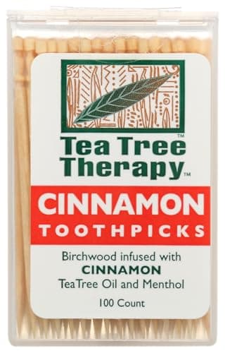 Tea Tree Therapy Toothpick Cinnamon, 100 pc