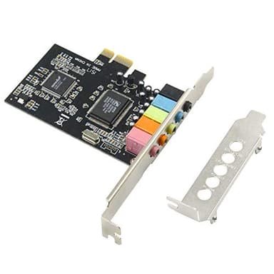 GODSHARK 5.1 Internal PCIe Sound Card for PC Windows 8 7 with Low Profile Bracket, 3D Stereo PCI-e Audio Card, CMI8738 Chip 32/64 Bit Sound Card PCI Express Adapter