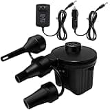 Newpol Inflatable Bed Pump, Electric Air Pump(100 Gallon/Min) for Air Mattress Beds, Inflatable Swimming Pools, Swimming Ring（AC110-240V/DC12V）