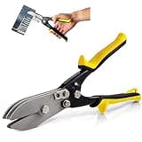 SLNIHAMS 5-Blade Hand Crimper Sheet Metal Tools, Hvac Tool for 24-28 Gauge Duct Work Downspout and Stove Pipe, 10-1/2" Sheet Metal Crimper Gutter End Cap Duct Crimping Tool