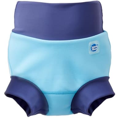 Splash About Happy Nappy Reusable Swim Diaper,Blue Cobalt, 3-6 Months