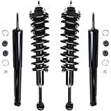 Detroit Axle - Struts Shocks for 2003-2020 4Runner 2007-2014 Toyota FJ Cruiser Complete 2 Front Struts with Coil Spring 2 Rear Shock Absorbers 2008 2009 2010 2011 2012 2013 Replacement Ready Struts