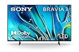 Sony 50-Inch Class 4K Ultra HD BRAVIA 3 LED Smart TV with Google TV, Dolby Vision HDR, and Exclusive Features for PlayStation®5 (K-50S30), 2024 Model