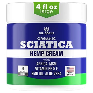 Sciatica Cream - Premium Sciatica Cream - Fast Absorption & Maximum Relief - 4 oz Large Value Pack - Made in The USA