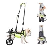 Small Dog Wheelchair for Back Legs, for Small Breed Dog - Includes High-Visibility Vest, Leash & Sling Lift, for Arthritis, Paralyzed, Injured, or Disabled Dogs