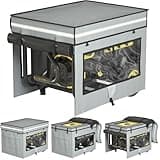 Generator Covers While Running, 32"L x 24"W x 24"H Heavy Duty Waterproof Generator Covers for Outside, Compatible with 5000W-10000W Frame Generator, All Season Protection for Generator（Gray）