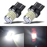 iBrightstar 7443 LED Bulb White, 7440 LED Reverse Light Bulbs Super Bright for Tail Brake Lights Backup Lights Daytime Running Lights, 2 Pack