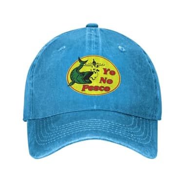 Yo No Pesco Hat Don't Fish Hat Trucker Hat for Men Women Dad Baseball Cap Blue