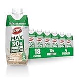 BOOST Max Protein Shakes Ready to Drink, 30g Protein, 1g Sugar, Very Vanilla, 11 fl oz, 325 mL, 18 Carton Pack