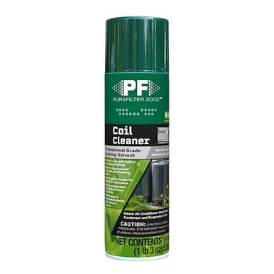 PURAFILTER 2000 Coil Cleaner Foaming Spray | Use on AC HVAC Condensers and Evaporator Coils | Commercial and Professional Grade Cleaner