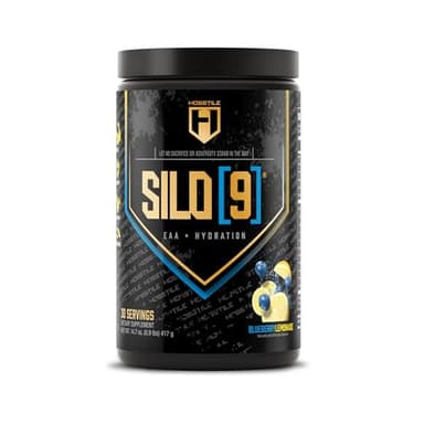 HOSSTILE SILO[9] EAA + Hydration Powder – Essential Amino Acids with Electrolytes, EAA BCAA Intra Workout Powder & Post Workout Recovery, Blueberry Lemonade, 30 Servings