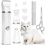 Cat Grooming Clippers Kit for Matted Hair, Bautrium 3 in 1 Electric Pet Hair Trimmer for Thick Hair, Heavy Coat Butt Shaver Cordless Cat Razor Claw Fur Trimmer for Dogs and Other Small Animals at Home