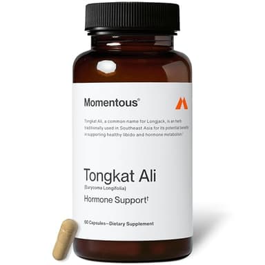 Momentous Tongkat Ali Supplement - Longjack Root Extract Powder for Men & Women - Supports Hormone Balance, Performance, & Mood - Natural Wellness - Informed Sport Certified - 400 mg - 30 Servings