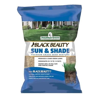 Jonathan Green 12002 Black Beauty Sun & Shade Grass Seed Mixture, 3 Lb