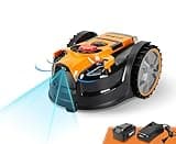 LawnMaster OcuMow™ Perimeter Wire Free Robot Lawn Mower Cuts Small Lawns 1000-2000 Square Feet with Optical Navigation, Obstacle Avoidance, Low Noise and No Go Function