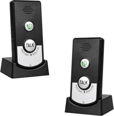 2 Way Voice Intercom, Super Long Range Intercomunicador, Home Security Easy Install, Indoor Outdoor System, Fit for Home Hospital Office, Black