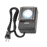 TiFFCOFiO Outdoor Heavy Duty Mechanical Timer Outlet Waterproof, 15 Minutes Intervals, 24 Hour Outdoor Pool Pump Timer with 2FT Cord, 1 Grounded Outlet for Outdoor Lights, 15A/1875W