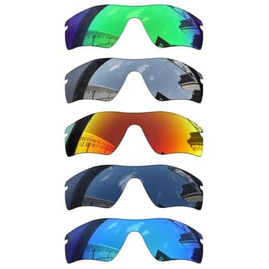 Acefrog 5 Pieces Polarized Replacement Lenses for Oakley RadarLock Path OO9181 Sunglasses, Perfectly Fit, Shatterproof, Anti-scratch, Value Pack