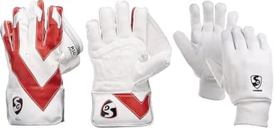 SG RSD Prolite Premium Cricket Wicket Keeping Gloves and Inner Leauge Gloves - Full Size, Adult