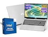 15.6-FHD-Laptop Student-Laptop, 16GB RAM 1TB SSD, Intel Pentium Quad-Core N100 Processor (Up to 3.4GHz) Backlit Keyboard Fingerprint WiFi 6 BT5.2 Business-Laptop, 2 Years Warranty Windows 11 Laptop