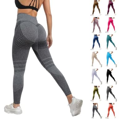 Anti Cellulite Compression 3D Leggings Womens Resistance Band Booty Butt Lifting Tummy Control Scrunch Butt Leggings Workout Gym Exercises Seamless Running Summer Yoga Pants c-Dark Gray 2XL