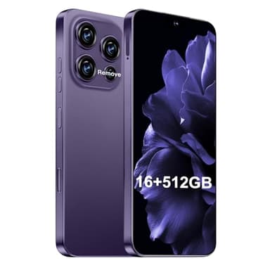 UCYVP 16PM Smartphone: Massive 6.99" FHD+ Screen | Epic 7000mAh Battery Life | 16+512GB Extreme Speed | 108MP Pro Camera | Unlocked Android | Superior to 12GB RAM (Deep Purple)