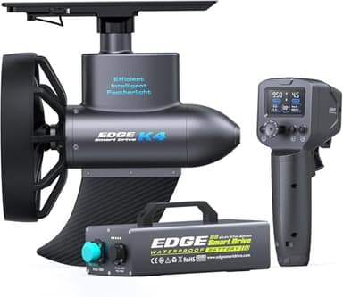 Fin Booster | Electric Fin for Paddleboard | Paddle Board Motor | Edge K4 Kayak Motor with XL Battery B8 37,600 MAH with steering for Kayak and Paddle board I Paradise Pad