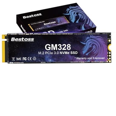 GM328 1TB NVMe M.2 2280 SSD, PCIe Gen3 3D NAND Internal Solid State Drive, Dynamic SLC Cache, Up to 3500MB/s, For Students, Office Work, Gaming, Home Entertainment, Compatible with Desktop or Laptop