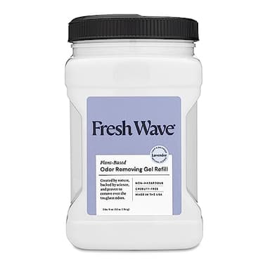 Fresh Wave Lavender Odor Removing Gel Refill, 63 oz. - Safer Odor Absorbers for Home, Natural Plant-Based Odor Eliminator, Every 15 oz. lasts 30-60 Days, For Cooking, Trash & Pets