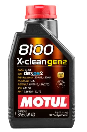 Motul 1L Synthetic Engine Oil 8100 X-Clean Gen 2 5W40