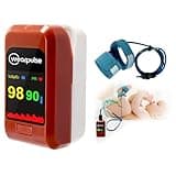Wearpulse Baby Oxygen Monitor, Infant Fingertip Pulse Oximeter Tracks Adult and Child's SPO2 & Pulse Rate, Toddler Foot O2 Monitor with Audio Reminder, Free APP & PC Report