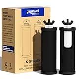 Purewell PF-3 Black 3-Stage Composite Purification Elements, Replacement Filters for ProOne® and Berkey® Filters, ProOne® or Berkey® Big+ Water Filter System and Purewell System (2 Pack, K Series)