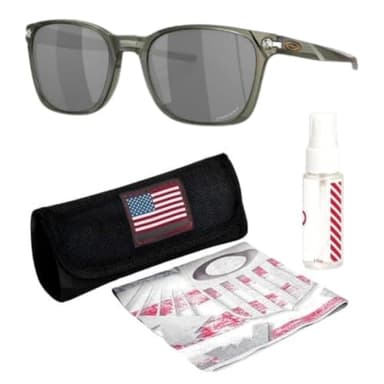 Oakley OO9018 Ojector Irregular Shaped Non-Polarized Sunglasses for Men – Includes Official Eyewear Kit – Olive Ink Frame with Prizm Black Lens