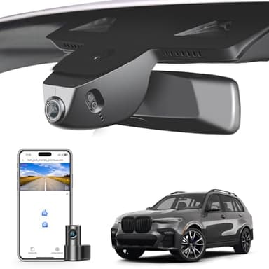 Mangoal Front 4K & Rear 1080p Dash Cam Custom for BMW G07 X7 2019-2022(Model B), M50i xDrive40i xDrive50i, OEM Style, 2160P UHD Video, WiFi & APP, 128GB Card