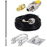 915MHZ LoRa Antenna Gateway 5.8 dbi Long Range Antenna Fiberglass Lorawan Omni Antenna with 16.4ft Antenna Cable Lightning Arrestor for RAK Sprint Nebra Bobcat Syncrob Helium M1 Hotspot HNT Miner