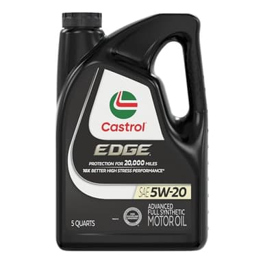 Castrol EDGE 5W-20 Advanced Full Synthetic Motor Oil, 5 Quarts