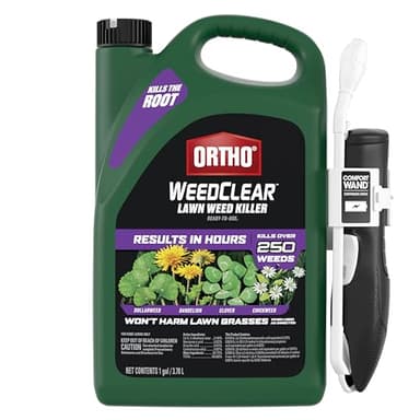 Ortho WeedClear Lawn Weed Killer Ready-to-Use1 with Comfort Wand, Kills Dandelion and Clover, 1 gal.