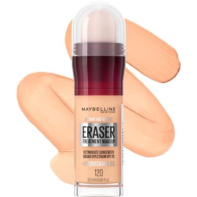 Maybelline Instant Age Rewind Eraser Foundation with SPF 20 and Moisturizing ProVitamin B5, 120, 1 Count (Packaging May Vary)