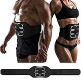 MarCoolTrip MZ ABS Stimulator,Ab Machine,Abdominal Toning Belt Workout Portable Ab Stimulator Home Office Fitness Workout Equipment for Abdomen Black