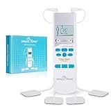 Easy@Home TENS Unit Muscle Stimulator - Electronic Pulse Massager, 510K Cleared, FSA Eligible OTC Home Use Handheld Pain Relief Therapy Device-Pain Management Machine Gift for Mom Dad - EHE009