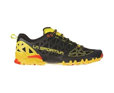 La Sportiva Men's Bushido II GTX Trail Running Shoes, Black/Yellow, 39