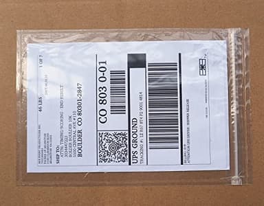 Premium 6.7'' x 10'' Resealable Adhesive Shipping Label/documents Pouches (50 Pack)
