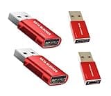 BUISAMG Data Blocker, USB A & USB C Data Blocker for Any USB C Mobile Phone Quick Charge, Protect Against Juice Jacking, Refuse Hacking, Only Safe Charging. (4-Pack)