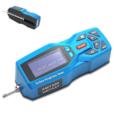 AMTAST Surface Roughness Meter Digital Surface Gauge Handheld Surface Roughness Tester Meter with 22 Parameters Portable Profilometer for Accurate Surface Measurement (Model AMT220)