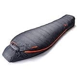 ZOOOBELIVES 10 Degree F Hydrophobic Down Sleeping Bag for Adults - Lightweight and Compact 4-Season Mummy Bag for Backpacking, Camping, Mountaineering and Other Outdoor Activities – Alplive D1500