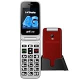 artfone G3 4G Flip Phone Unlocked for Seniors丨Big Buttons Feature Phone丨2.4" Display丨Speed Dial丨SOS Button丨Time Reporting丨Long Battery Life丨Unlocked Phones丨Bluetooth丨USB-C丨Charging Dock丨FM Radio - Red