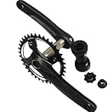 GANOPPER 32T Single Speed Crankset 1X MTB Crank Arm Set 104 BCD Narrow Wide Teeth 9s 10s 11s Road Bicycle Crankset with 68mm 73mm Bottom Bracket